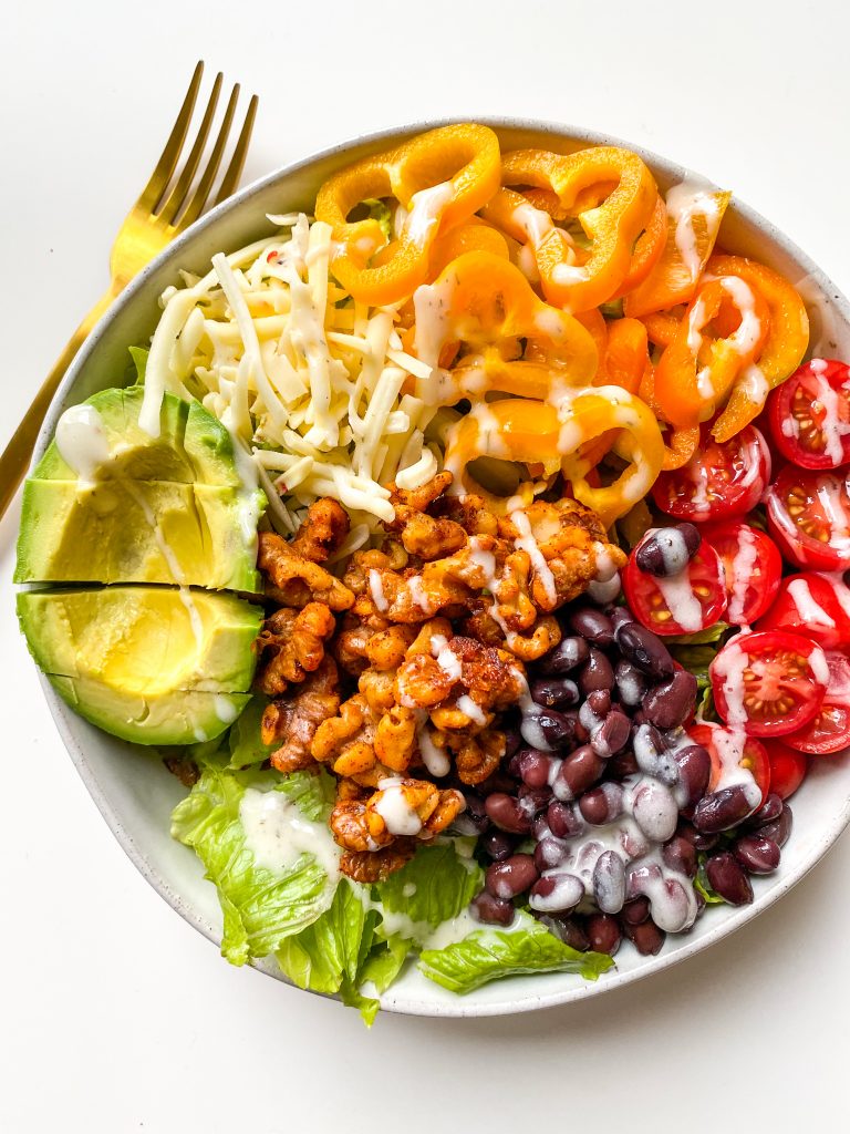 Spicy Walnut Southwest Salad - Sari Diskin